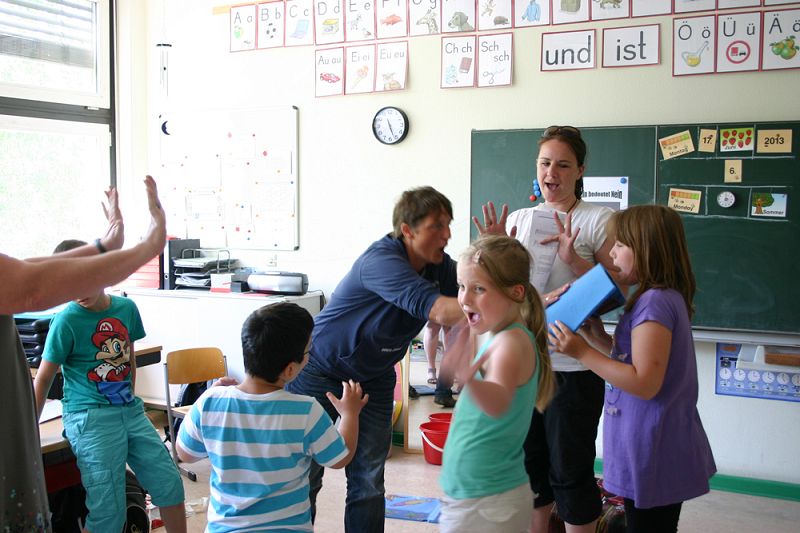 Kinder beim Training Nein bedeutet Nein